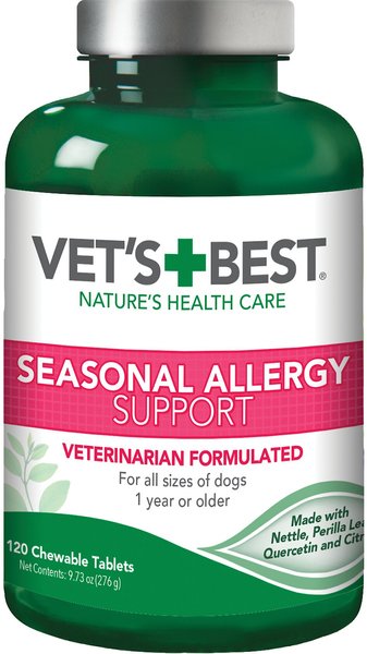 Vet's Best Chewable Tablets Allergy Supplement for Dogs