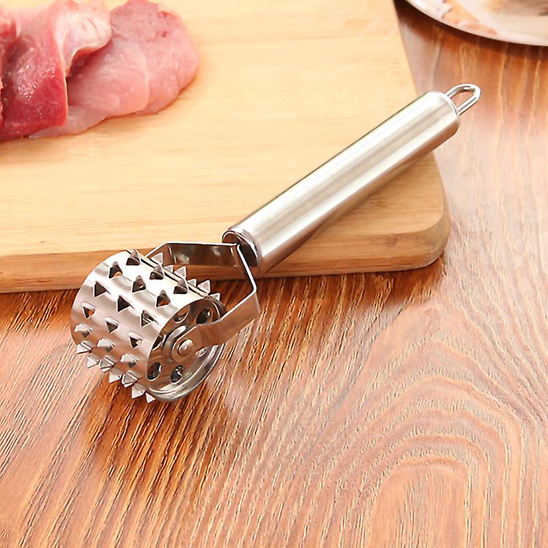 Roller Meat Hammer For Tenderizer Stainless Steel Tenderizer Loose Meat Barbecue Tool Steak Pork Cooking Chops Kitchen Tools