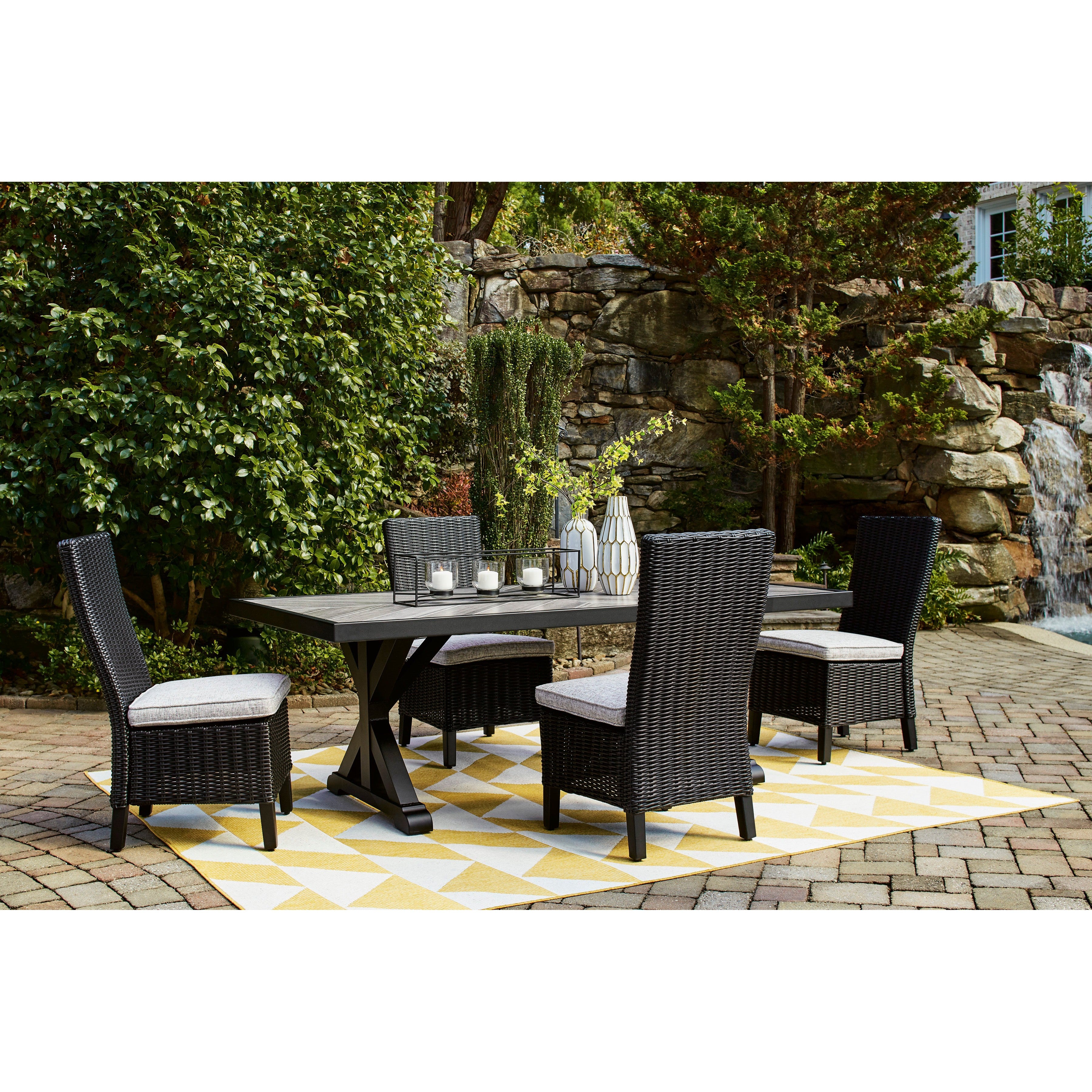 Fire Island Black Outdoor Dining Sets