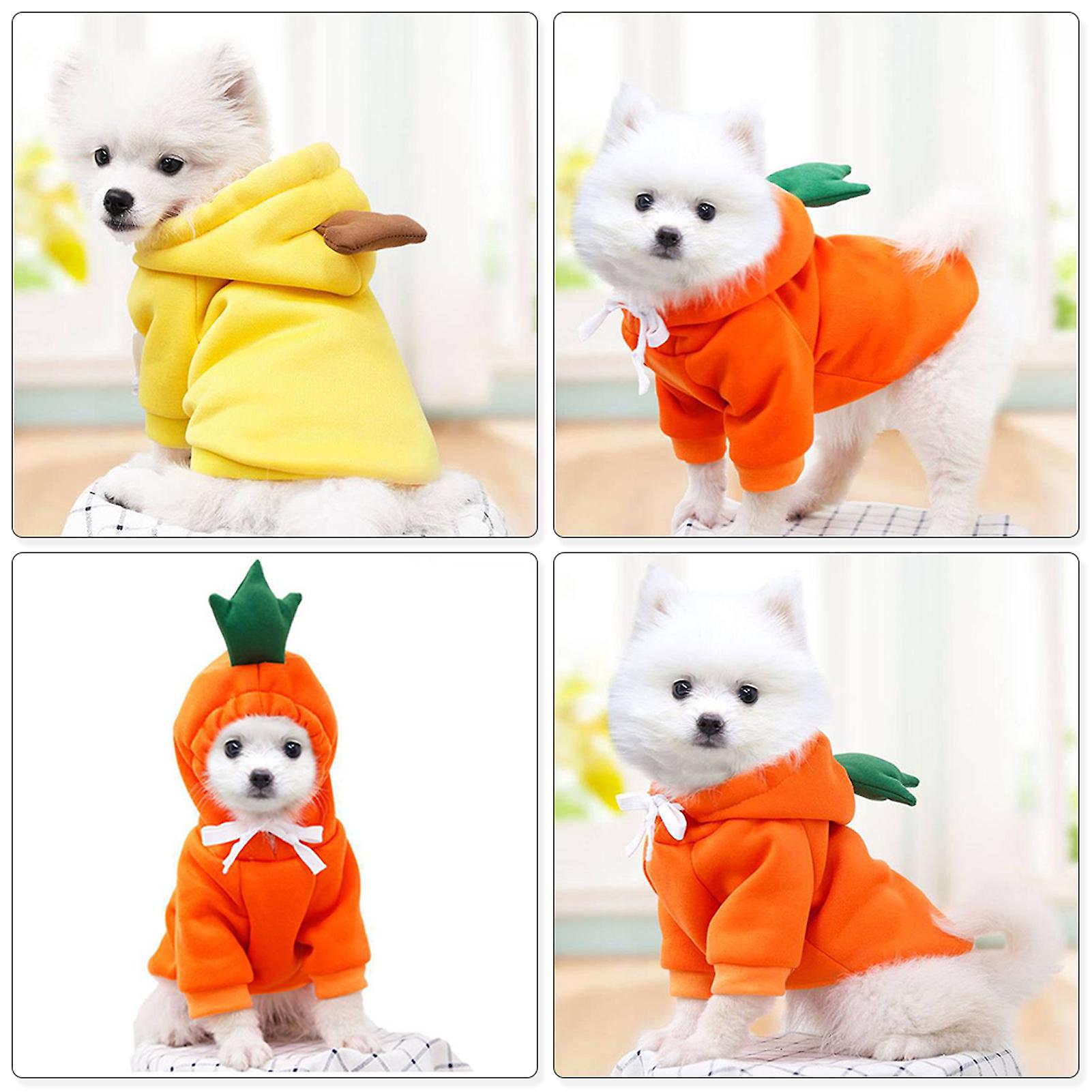 Dog Clothes Dog Hoodie Dog Warm Clothes Drawstring Design For Puppy Small Medium Large Dogs  Red-l