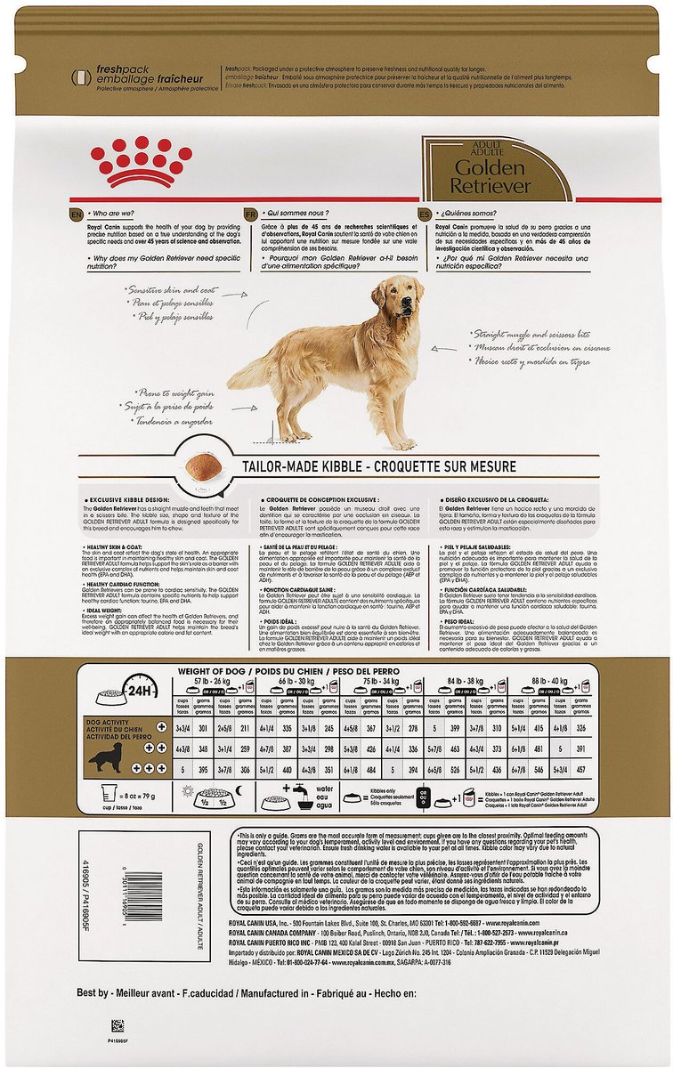 Royal Canin Breed Health Nutrition Golden Retriever Adult Dry Dog Food