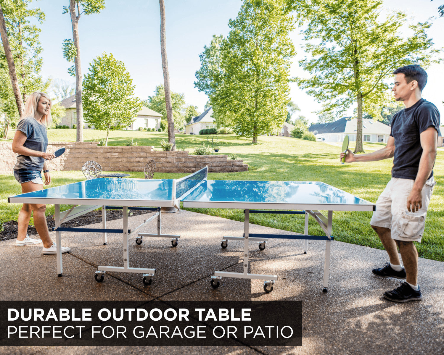 STIGA XTR Outdoor Table Tennis Table 95% Preassembled Out of the Box with Aluminum Composite Top for All-Weather Performance