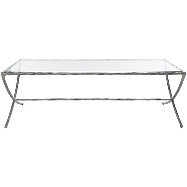 SAFAVIEH Couture Debbie Rectangle Metal Coffee Table - 48 in. W x 28 in. D x 15 in. H