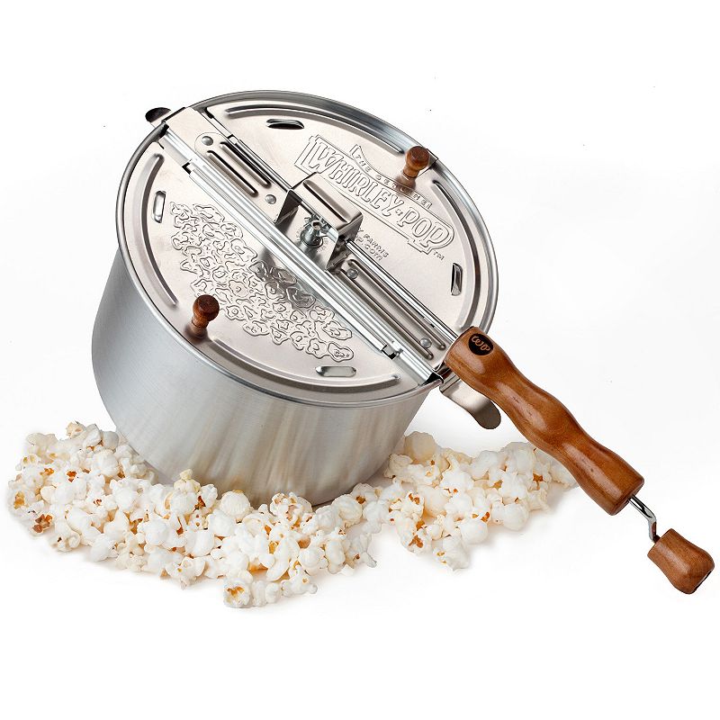 Wabash Valley Farms Whirley-Pop Popcorn Popper and For The Love of Popcorn Cello Set