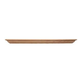 Ornamental Mouldings Chelsea 3.75 in. x 60 in. Oak Cap-Shelf Decorative Mantel CHELSEA5OAK