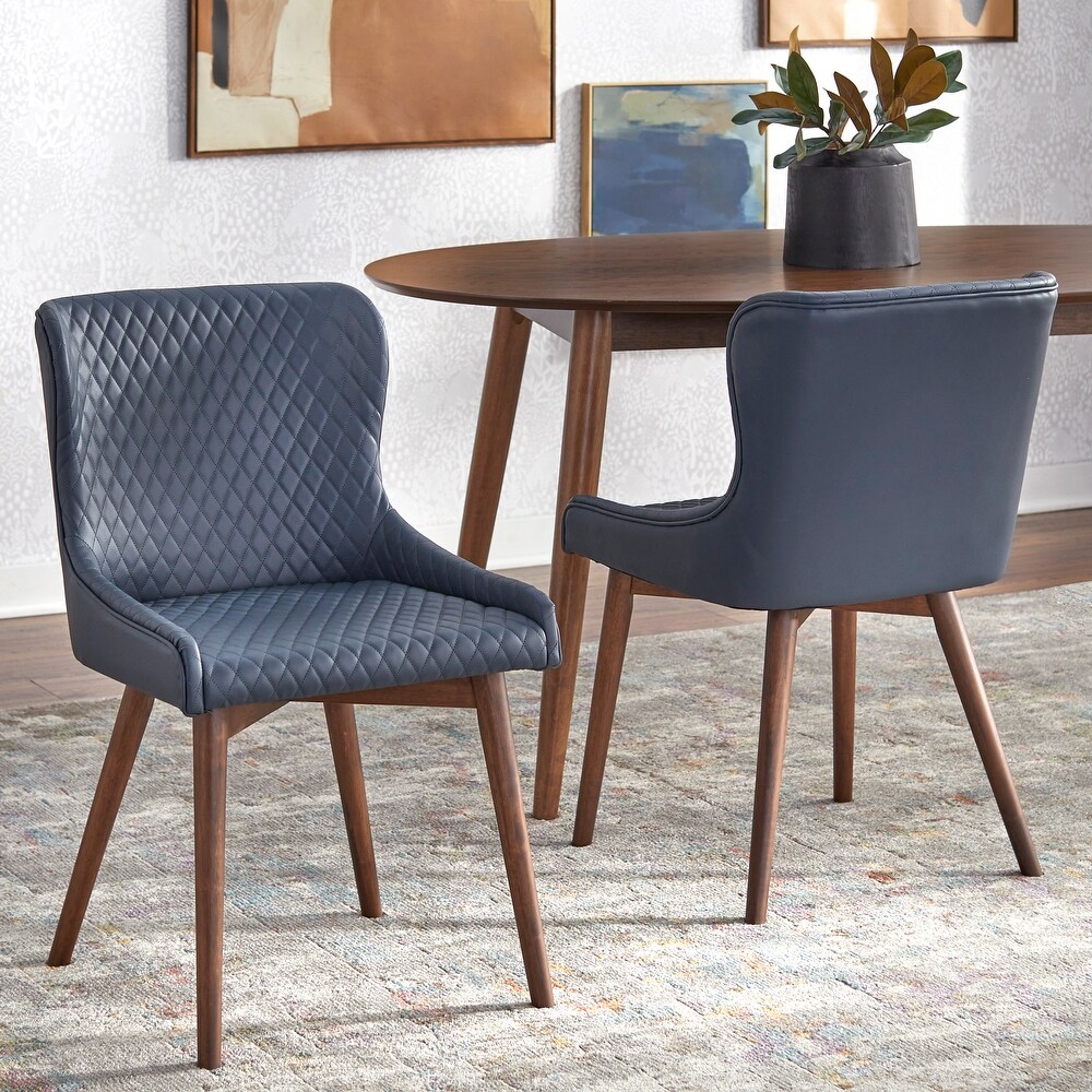 Simple Living Seguro Upholstered Mid century Dining Chairs (Set of 2)