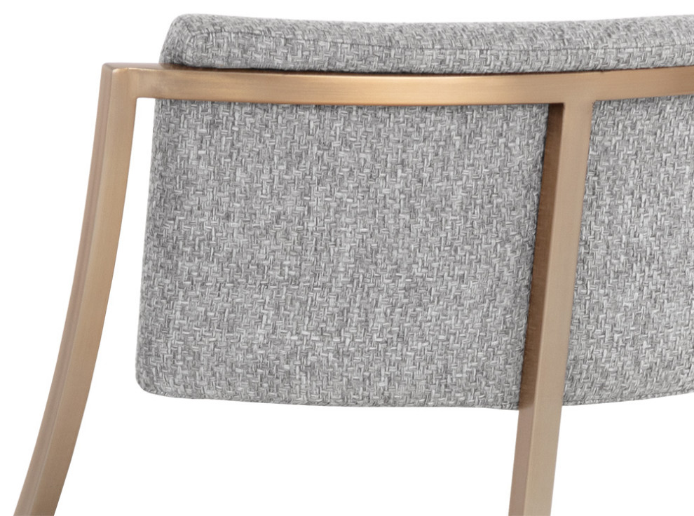 Makena Dining Chair Monument Pebble   Contemporary   Dining Chairs   by Sunpan Modern Home  Houzz