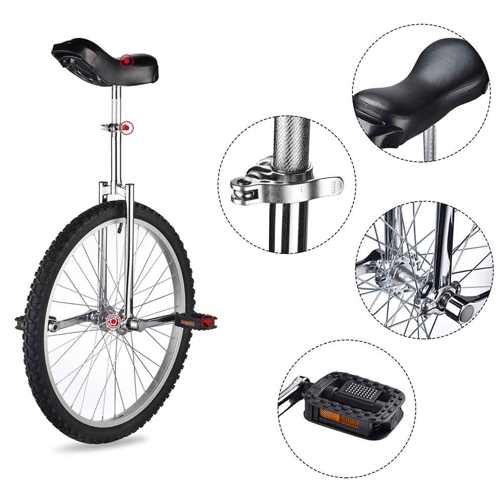 Yescom 24 inch Unicycle Wheel Frame Color Optional