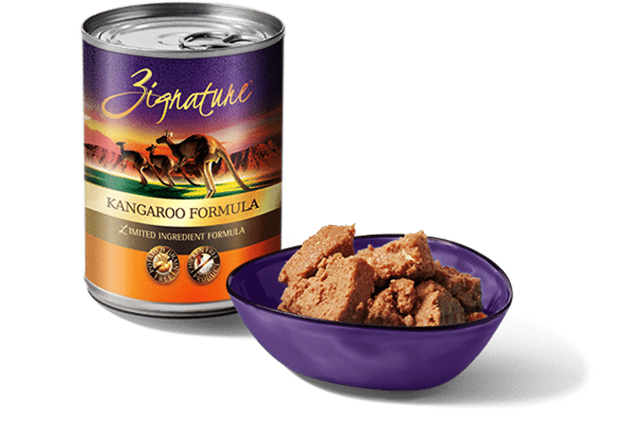 Zignature Kangaroo Wet Dog Food， 13oz