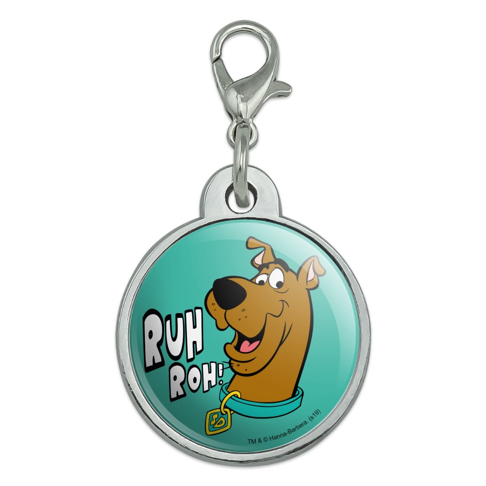 Scooby-Doo Ruh Roh Chrome Plated Metal Pet Dog Cat ID Tag