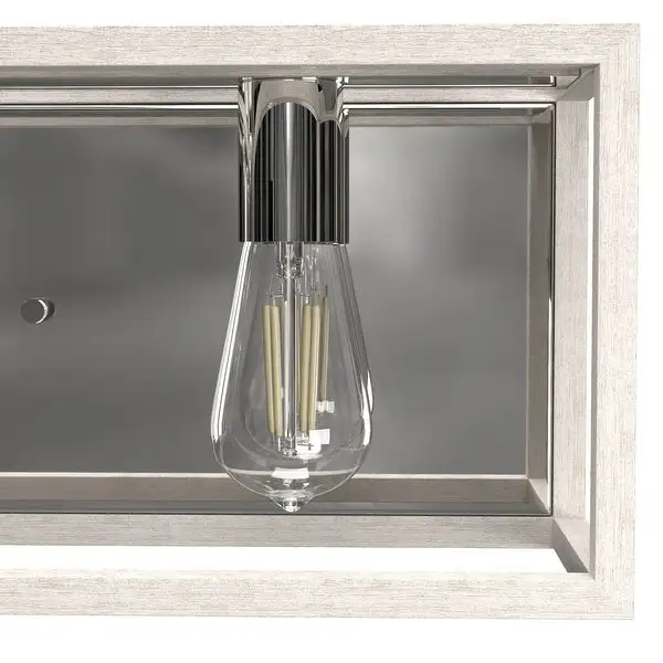 Hunter Squire Manor 4-Light Vanity Wall Light Damp Rated, Modern Farmhouse