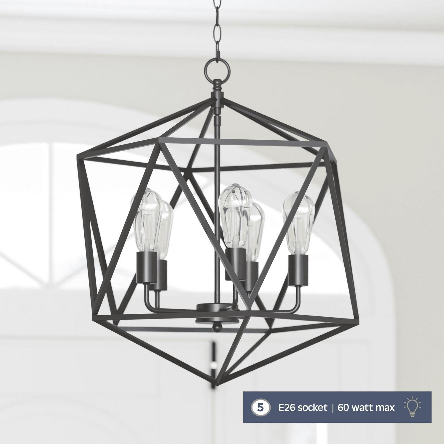 Prominence Home Heleo Chandelier in Matte Black