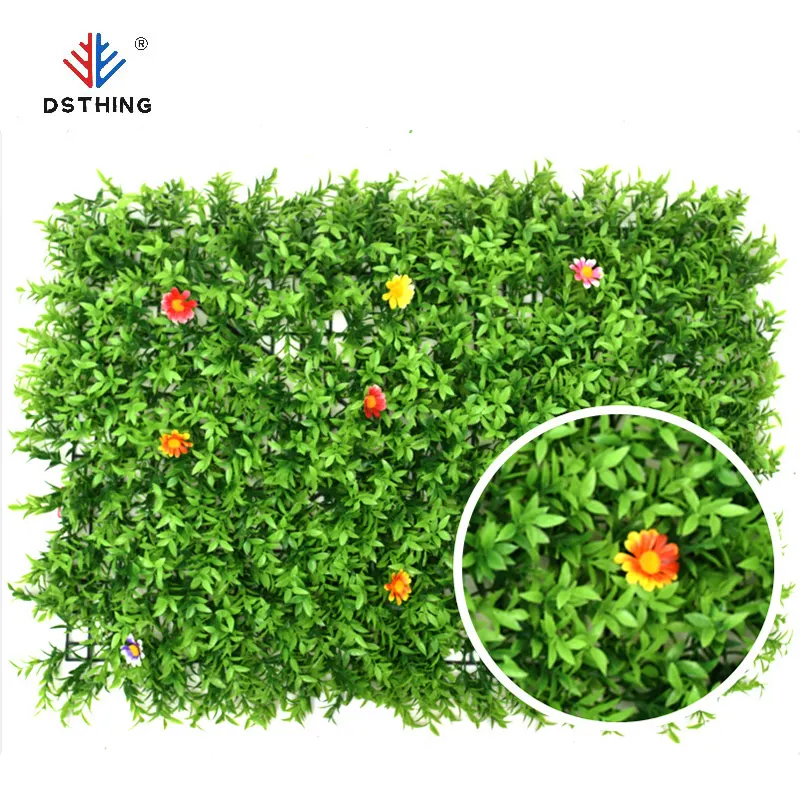 Dsthing Factory Supply Outdoor Home Decoration Vertical Panel Wall Hanging Green Artificial Plant Grass Wall