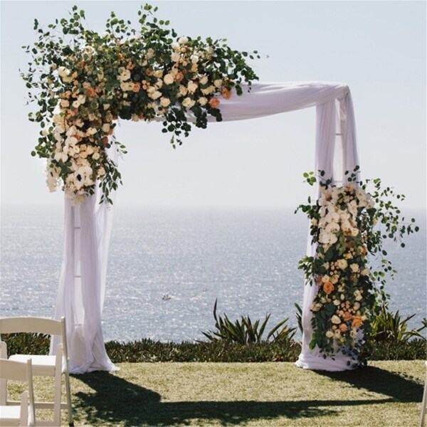 Metal Garden Pergola Archway Stand FIrm Wedding Ceremony Backdrop Rack