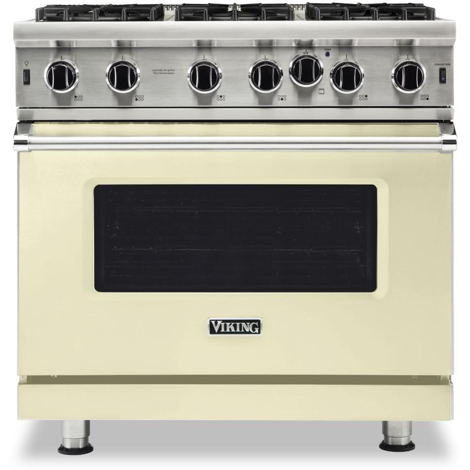 Viking 36-inch, 5.1 cu.ft. Freestanding Gas Range with Convection Technology VGIC5362-6BVC