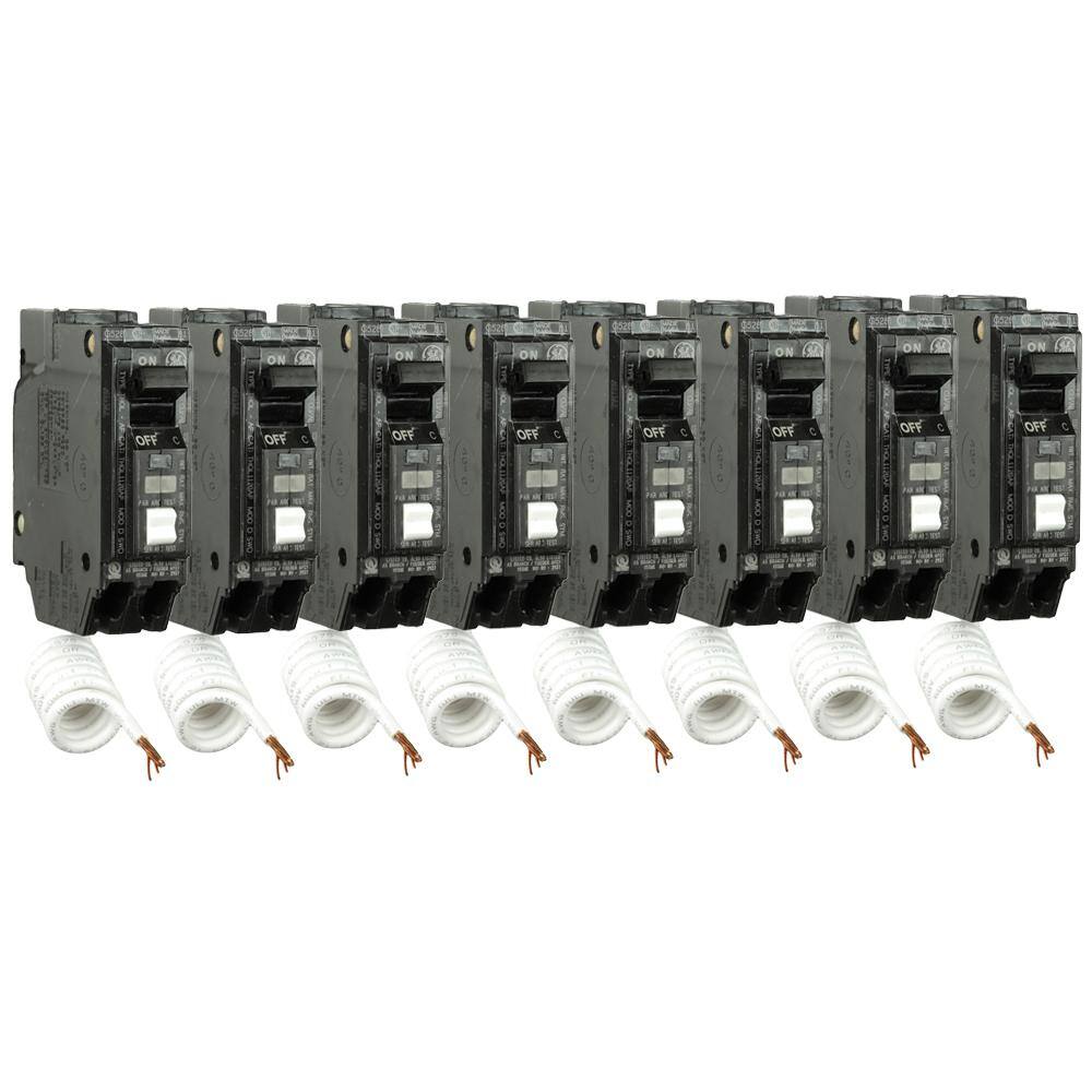 GE Q-Line 20 Amp Single-Pole Arc Fault Combination Circuit Breaker (8-Pack) THQL1120AFP28