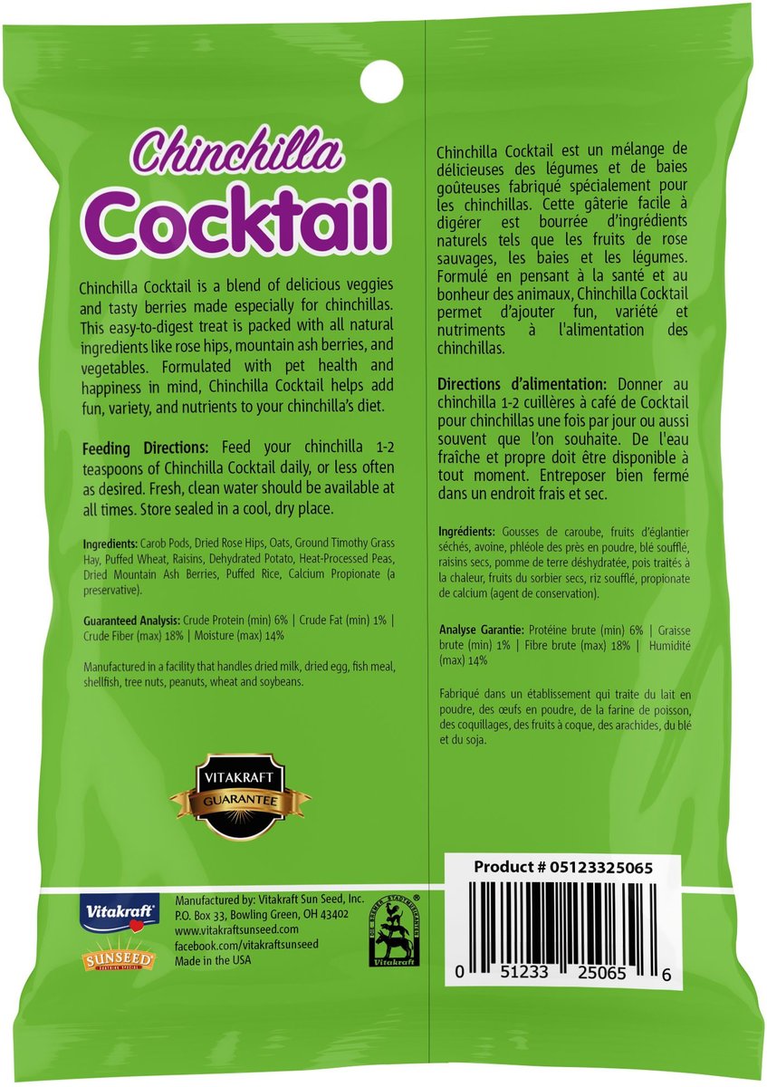 Vitakraft Fruit Cocktail Chinchilla Treats