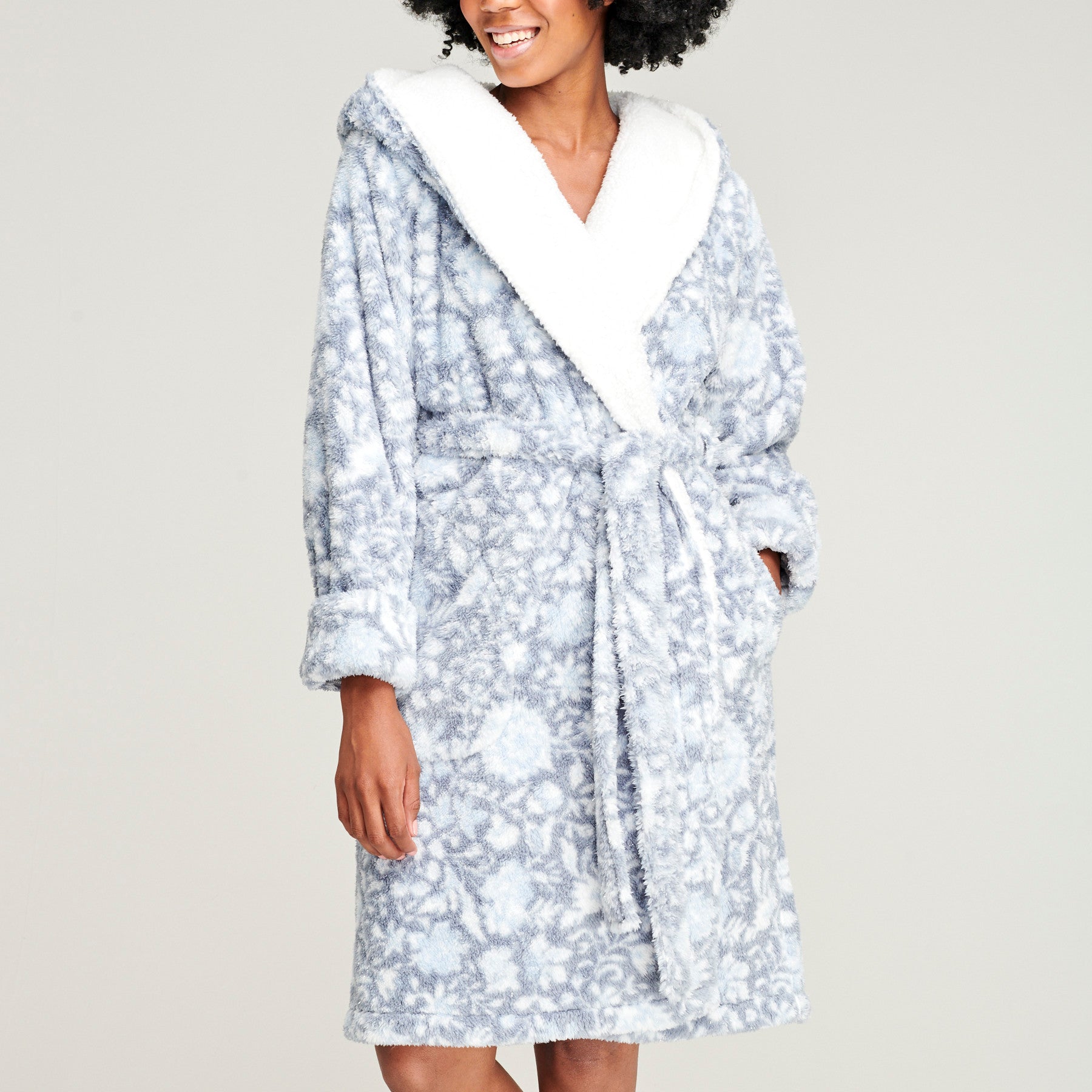 Plush Shimmer Cozy Life Robe