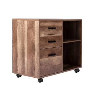 HOMESTOCK 3 Drawer Dresser Dressers for Bedroom Kids Dresser with Wheels Storage Shelves with Drawers Small Dresser 85585W