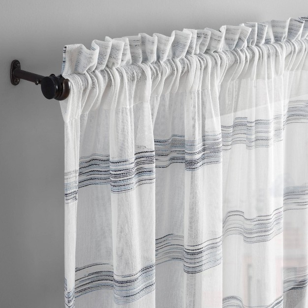 Kyoto Fashion Light Filtering Curtain Panel Indigo Vue