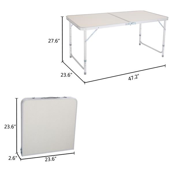 Multipurpose Folding Table for Outdoors， Portable Dinning Table， Serving Table for Picnics， Camping， Buffets， BBQ， Party， Wedding， Game Table