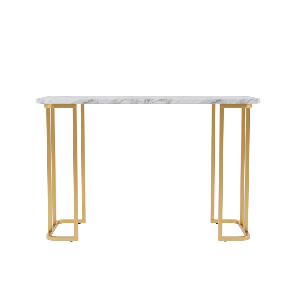 Deeanne Contemporary 47 inch Faux Marble Sofa Table by Furniture of America