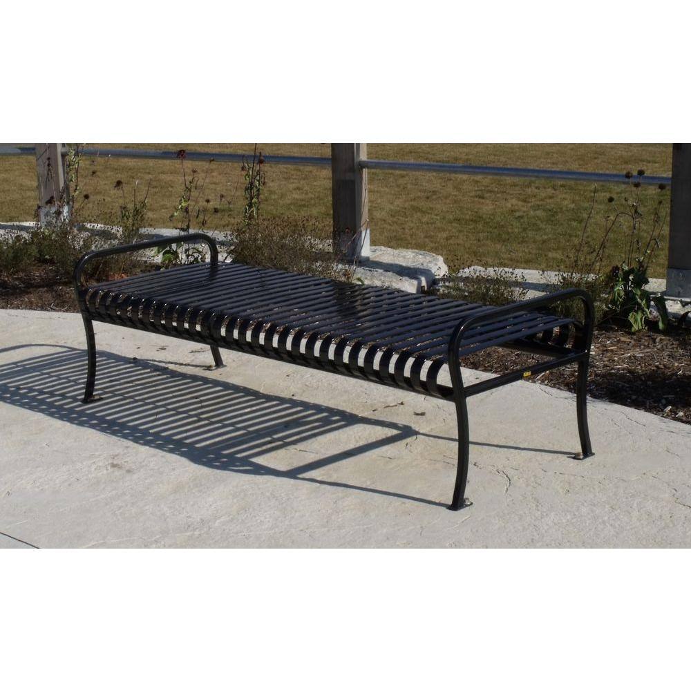 Paris 6 ft. Black Premier Backless Bench 460-076-0006