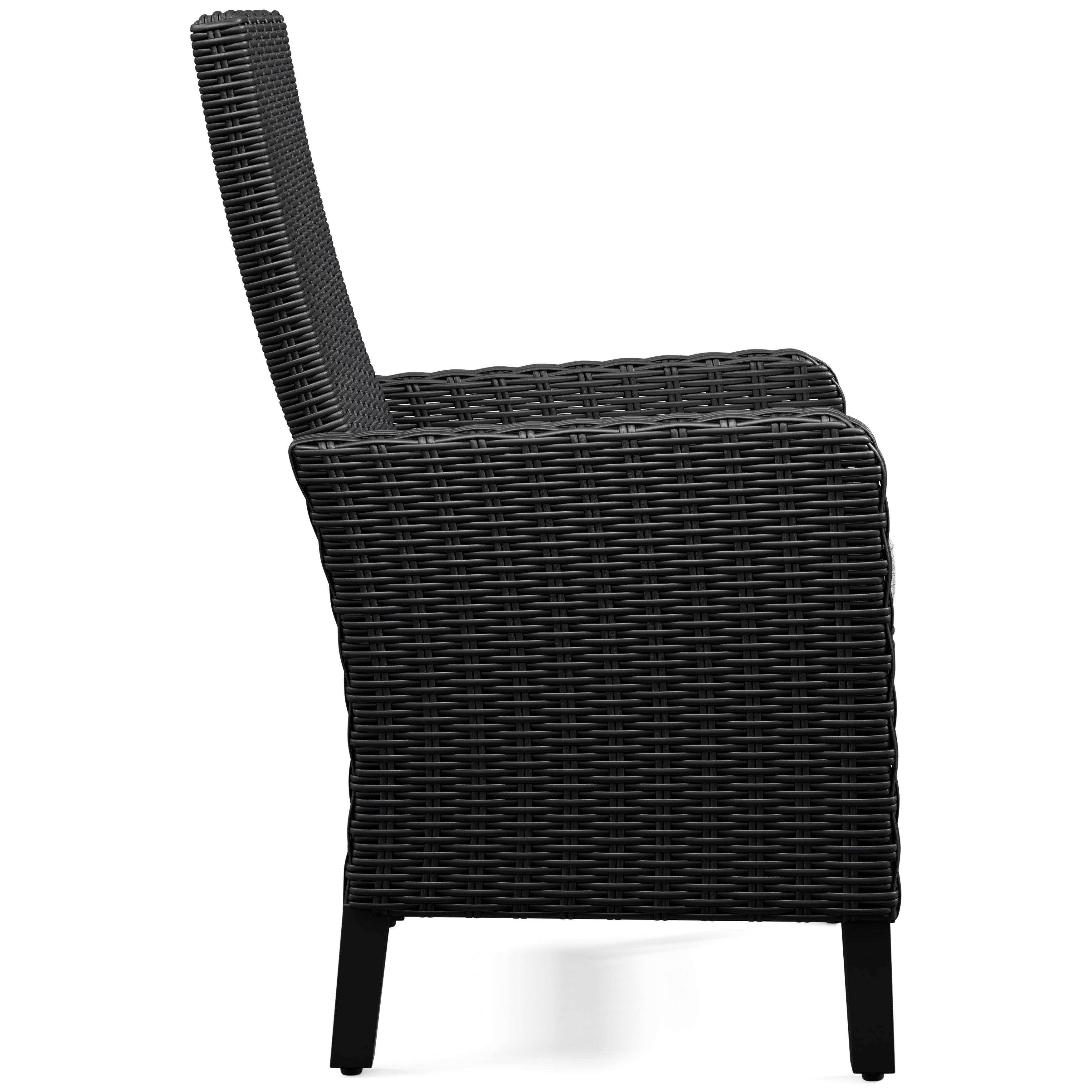 Fire Island Black Outdoor Woven Armchair - NEW