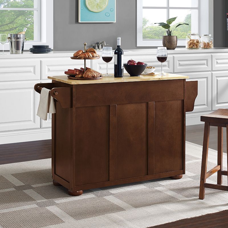 Crosley Eleanor Wood Top Kitchen Island