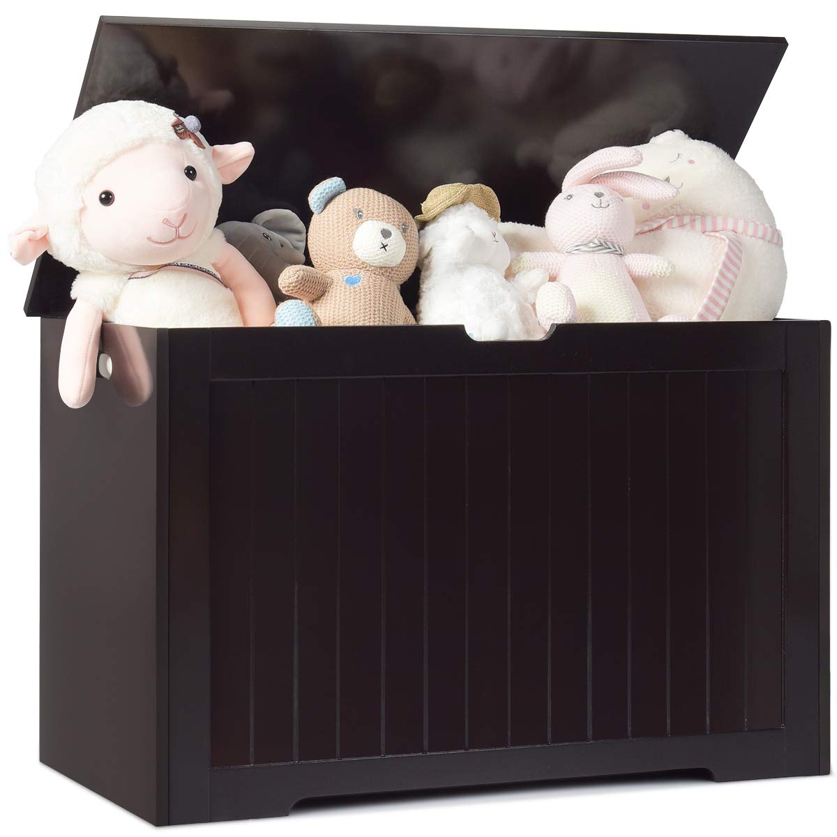 Costzon Wooden Toy Box, Toy Chest & Storage Organizer