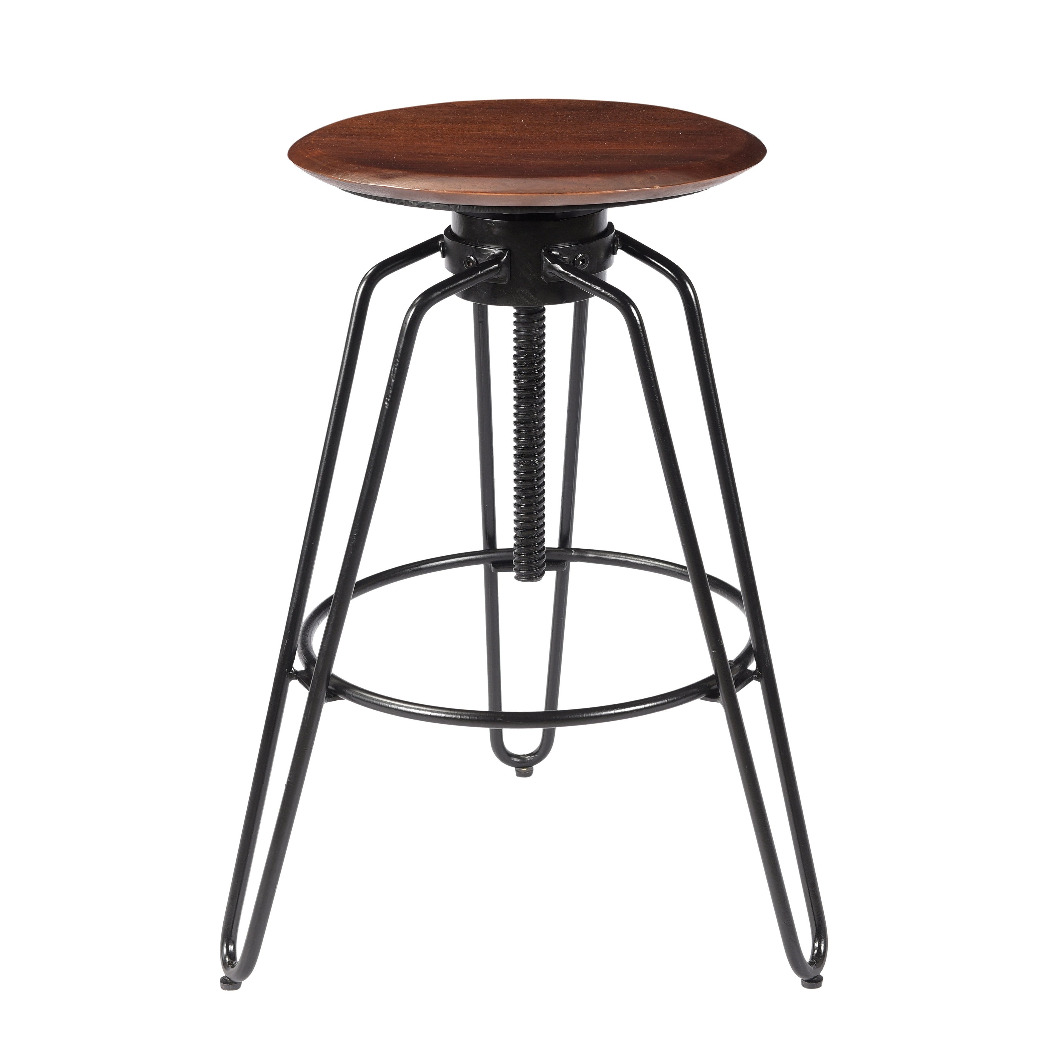 Cove Walnut and Black Barstool - 17