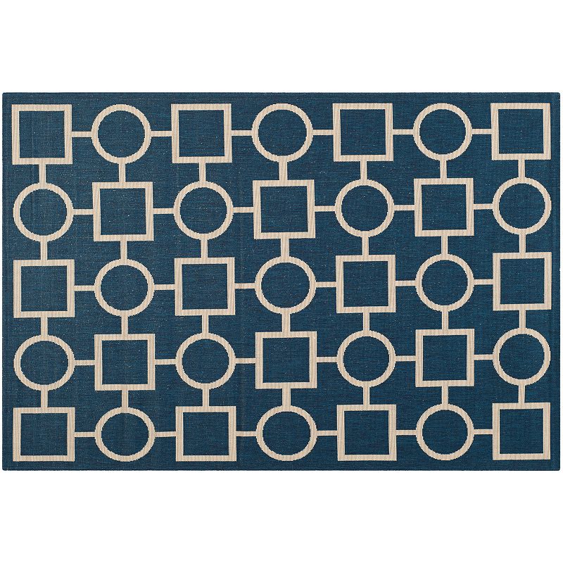 Safavieh Courtyard Geometry Indoor Outdoor Rug