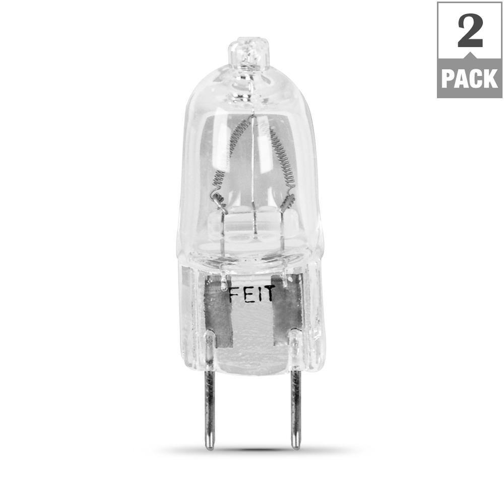 Feit Electric 100-Watt Bright White (2700K) T4 G8 Bi-Pin Base Dimmable Halogen Light Bulb (2-Pack) BPQ100G82HDRP