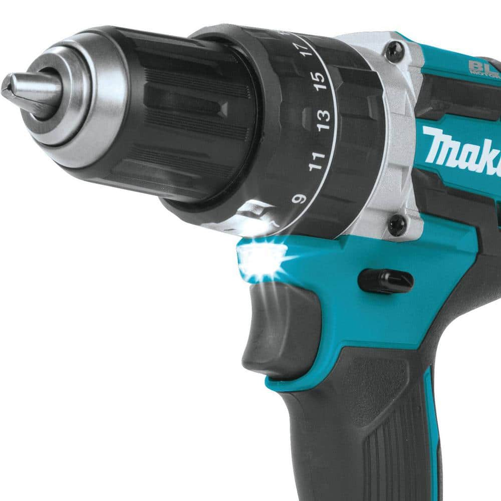 Makita 18V LXT Lithium-Ion Brushless Cordless Hammer Drill/Impact Driver Combo Kit (2Pc) w/BONUS 18V Cut-Off/Angle Grinder XT269M-XAG04Z