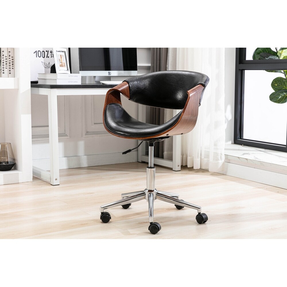 Porthos Home Aeko Office Chair  PU Leather  Height Adjustable Seat