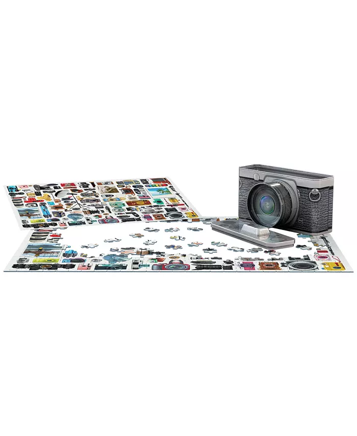 University Games Eurographics Incorporated Classic Cameras Collectible Shaped Tin Puzzle  550 Pieces