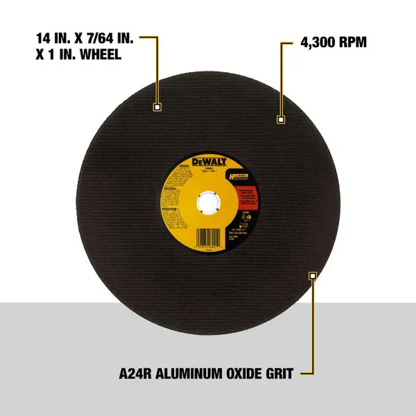 DEWALT 12x7/64x1 HP Chop Saw Wheel