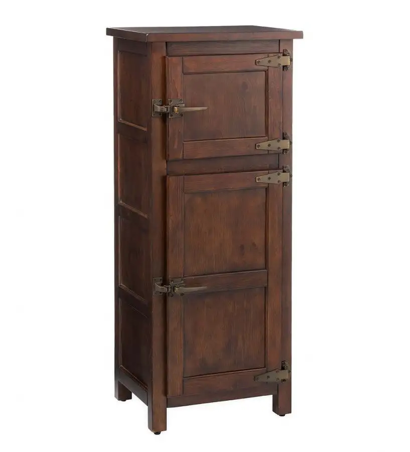 Plow and Hearth Portland Ice Box Wood Jelly Cabinet with Replica Hardware