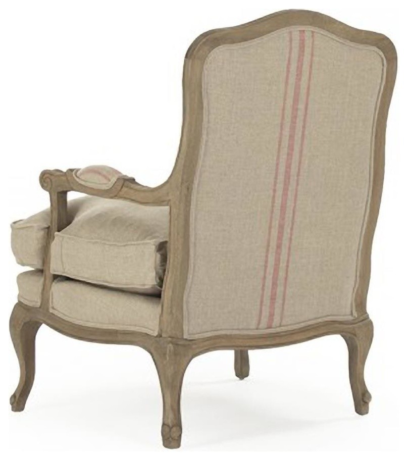 Love Chair Arm BASTILLE Linen   Farmhouse   Armchairs And Accent Chairs   by EuroLuxHome  Houzz