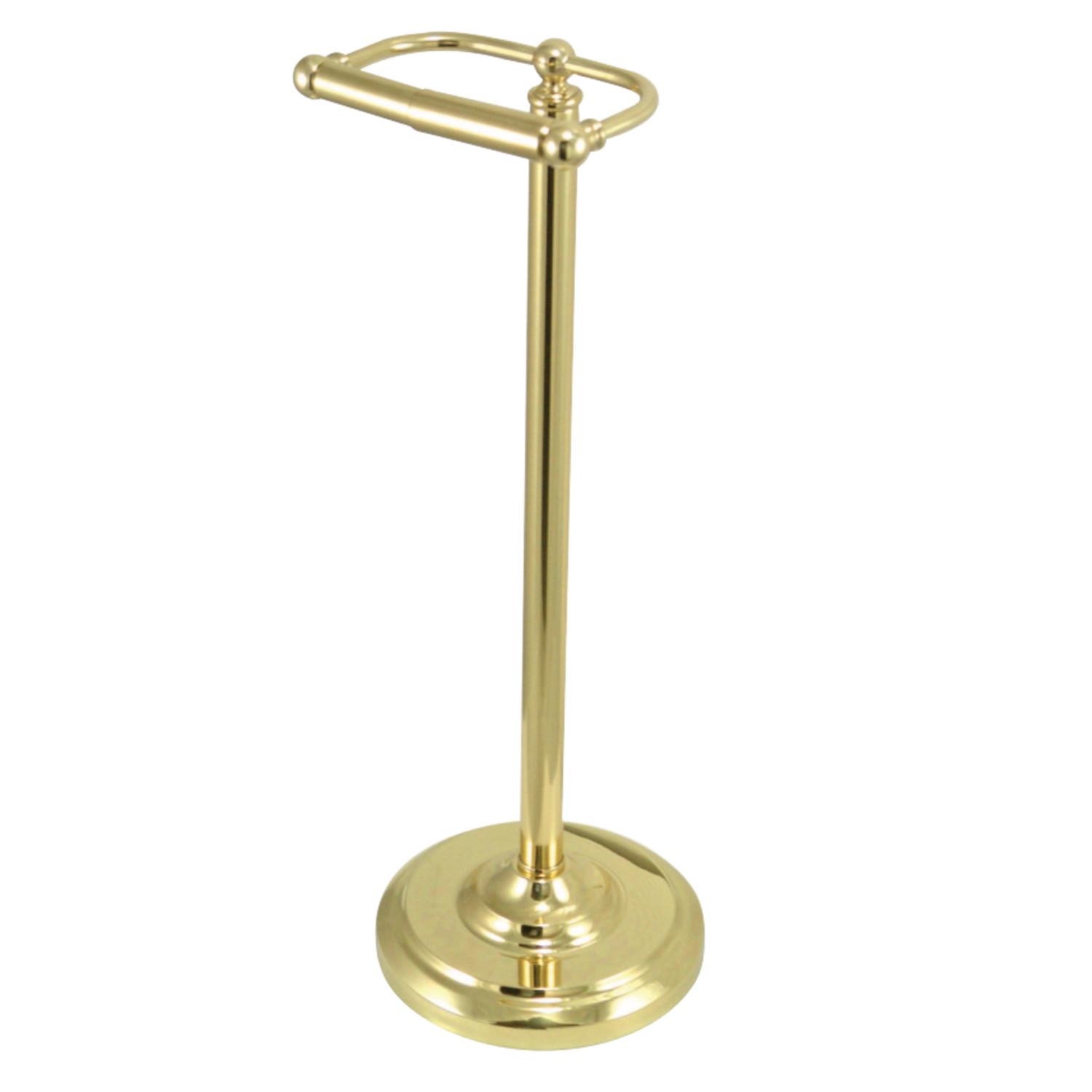 Kingston Brass CC2002 Vintage Freestanding Toilet Paper Holder， Polished Brass