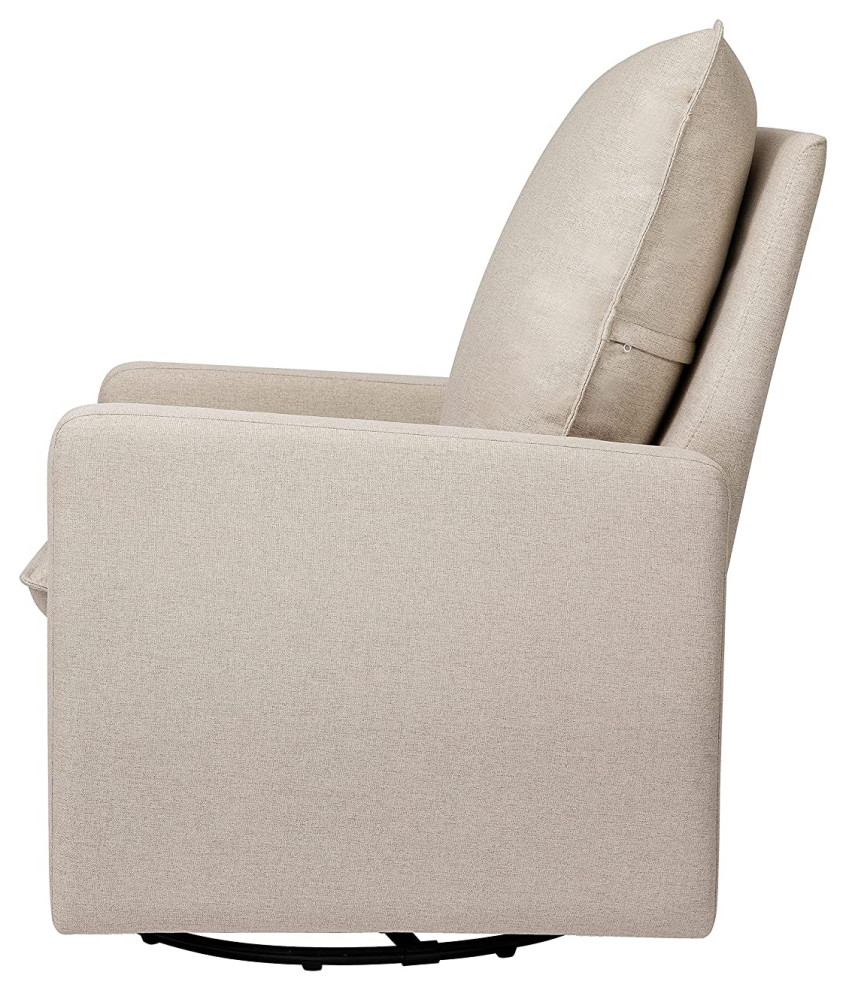 Modern Glider Chair  Push Back Design With Comfortable Padded Seat   Transitional   Recliner Chairs   by Declusia  Houzz