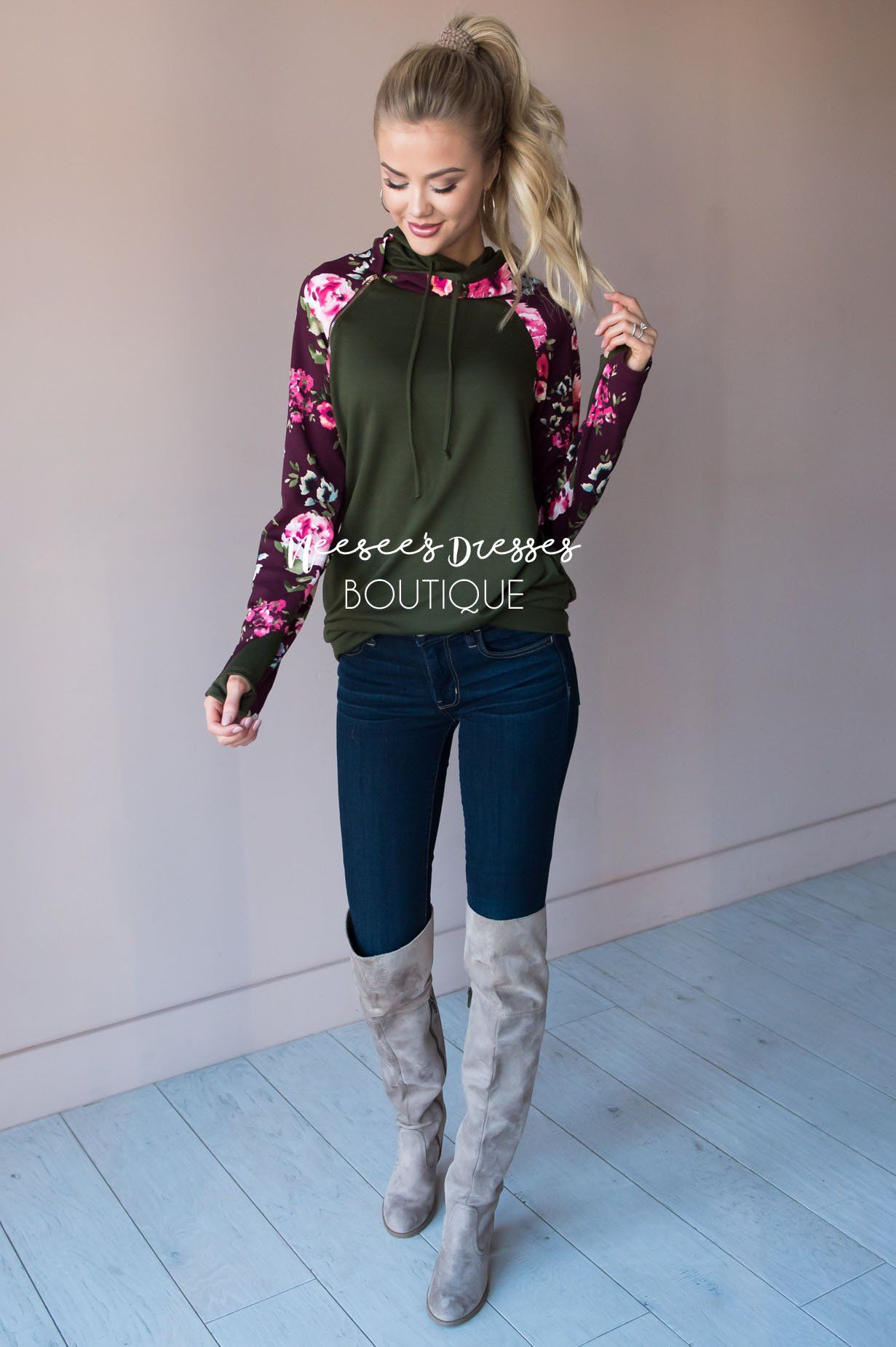 Bold and Brave Floral Hoodie