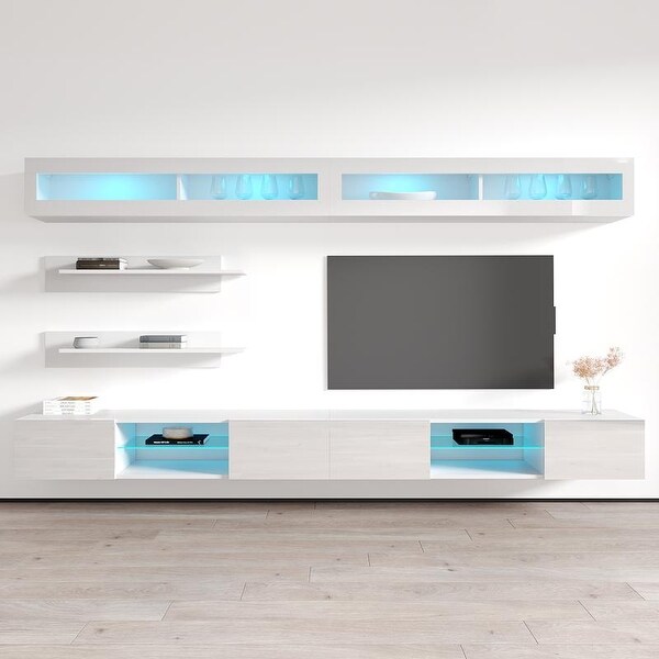 Fly I2 33TV Wall Mounted Floating Modern Entertainment Center