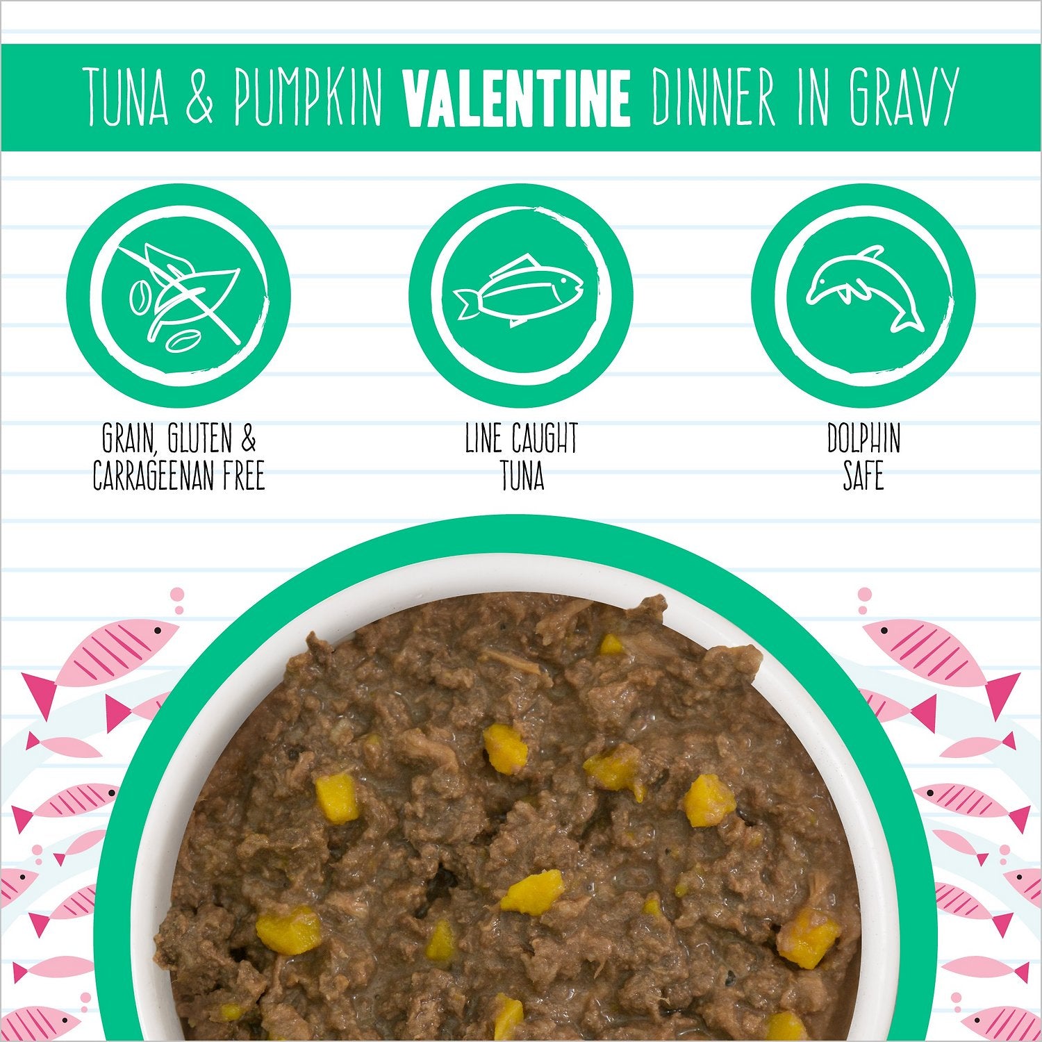 Weruva Cat Bff Originals Tuna and Pumpkin Valentine Dinner In Gravy Wet