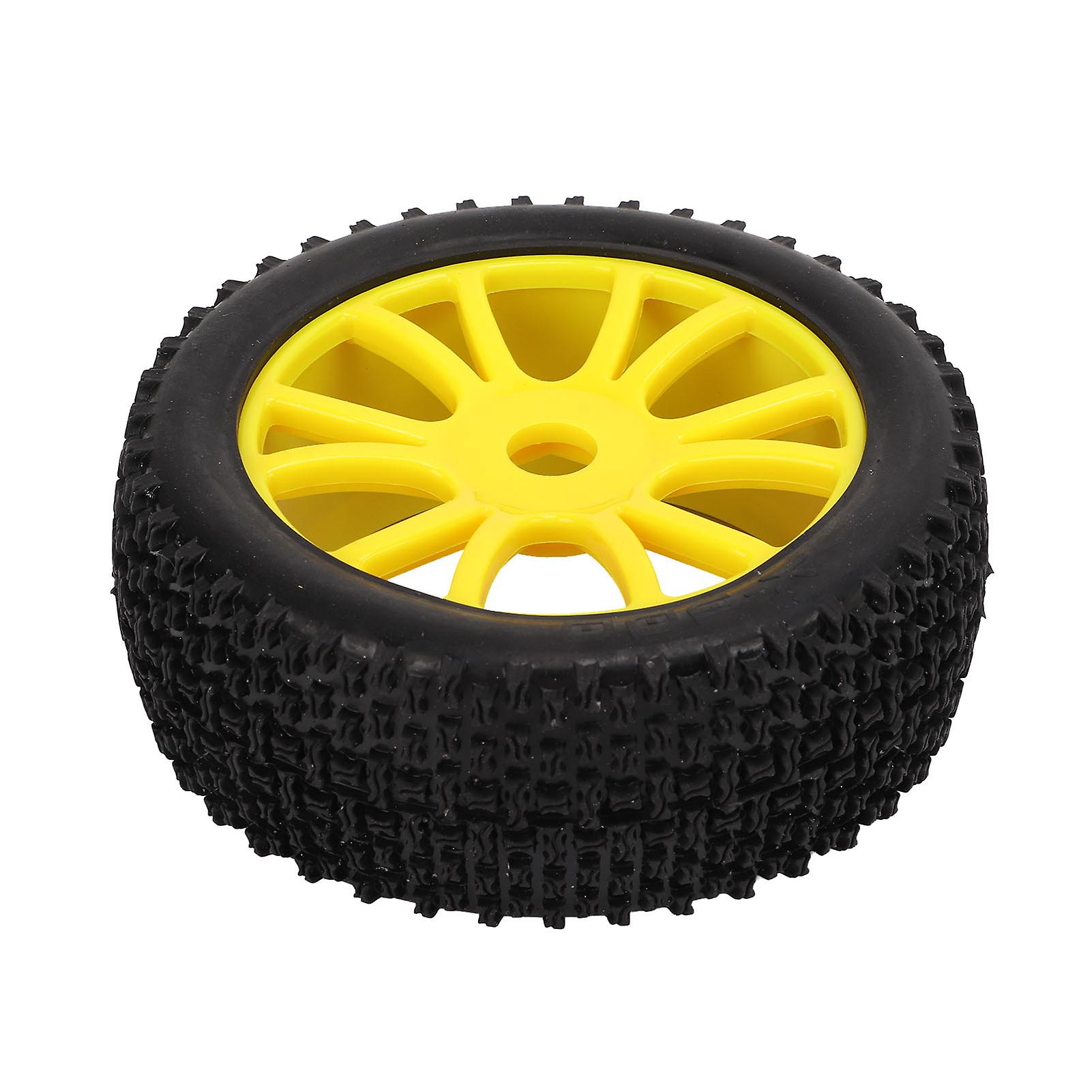 4pcs Rc Car Rubber Tires Wheel Rim Set For 1/8 1/10 Remote Control Car Upgrade Accessories