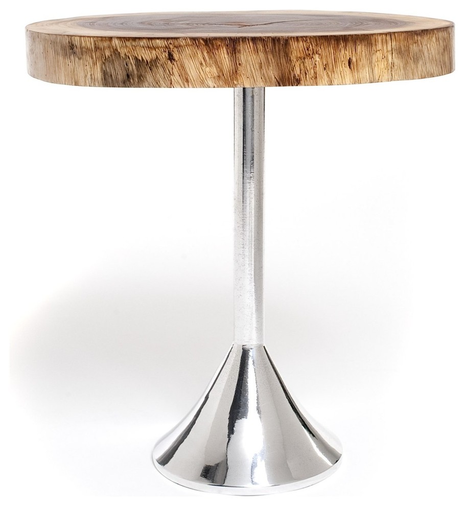 Bolacha Side Table  Aluminum Base   Eclectic   Side Tables And End Tables   by Rotsen Furniture  Houzz