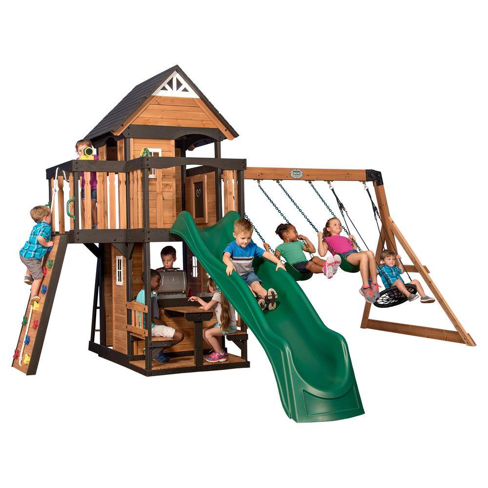 Backyard Discovery Canyon Creek All Cedar Swing Set 1803022com