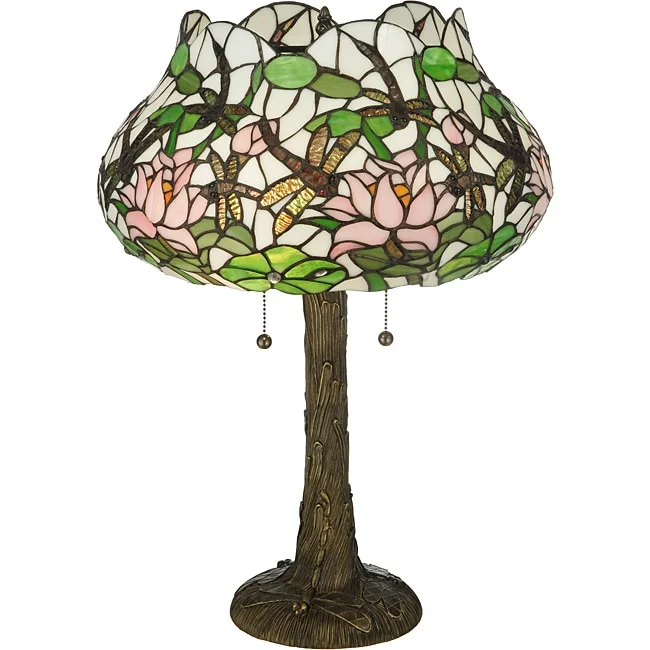 Dragonfly Flower Table Lamp