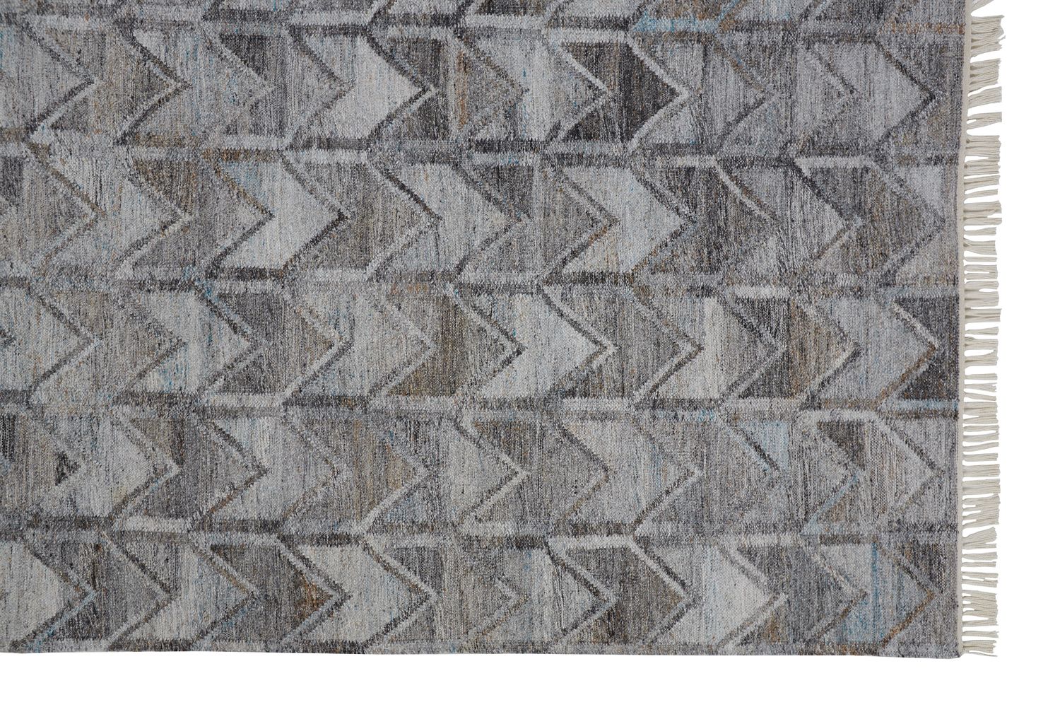 Elstow Hand Woven Light and Dark Gray Rug by BD Fine