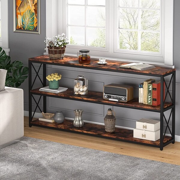 70.8 inch Rustic Console Table Sofa Table for Living Room